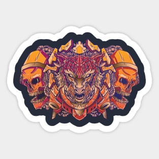 HYBRID WOLFHEAD Sticker